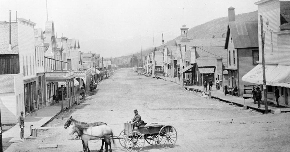 Historic Main Street in Breckenridge, Colorado, circa 1880s